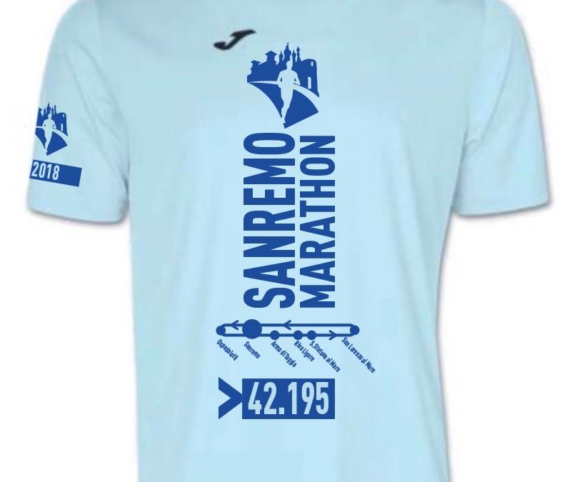 Maratona di Sanremo – Svelata la maglietta ufficiale